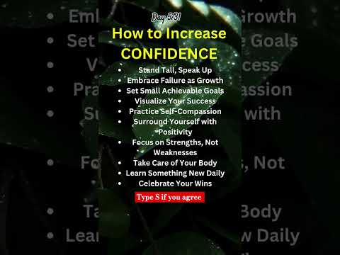 How to Increase Confidence🔥 | 10 Simple Rules for Success | Youtube Shorts