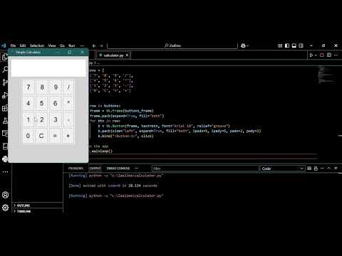 **Simple Calculator App** using **Python and Tkinter**.