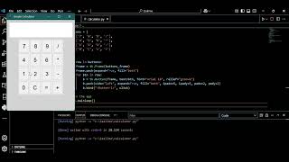 **Simple Calculator App** using **Python and Tkinter**.