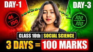 Class 10 Social Science: 3-Day Complete Revision Plan to Score 95+ in 2025 Board Exams #strategy