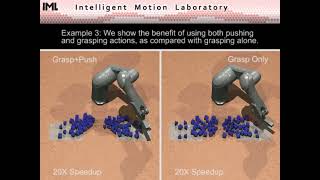 Decision Making in Joint Push-Grasp Action Space for Large-Scale Object Sorting, Supplemental video