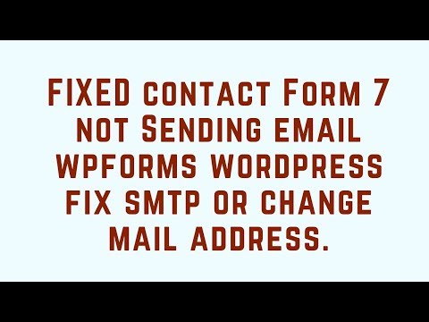 Wp mail not Sending mail issues | Wp Contact Form and Wp Form | Fix Gmail Smtp