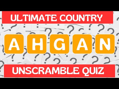 Ultimate Country Scramble Quiz