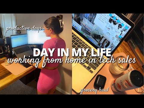 VLOG:Busy & Productive Work Day in My Life Vlog | Working in Tech Sales, Grocery Haul, Planning Days