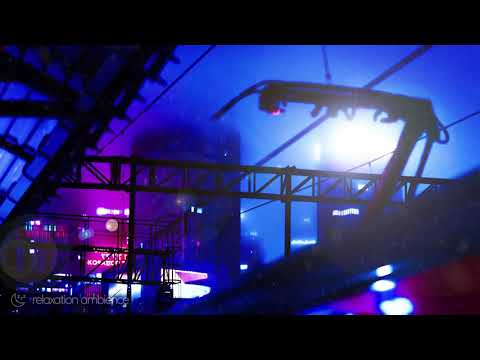 Future City Ambience 🤖 Futuristic Cyberpunk City Sounds of the Night 🌙 10 Hours