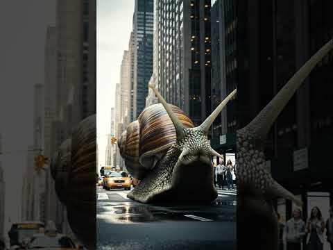 Giant Snail in the City