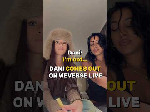 DANIELA COMES OUT on WEVERSE live🫡 #katseye #weverse #katseyedani #shorts