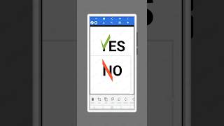How to Make Yes/No Text Design in PixelLab | Easy Tutorial #minimallogo #logodesign