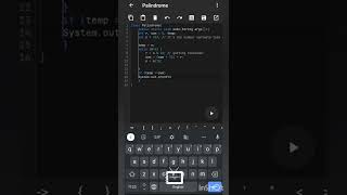 Java Program to check if a number is Palindrome or not | Java Program asked in interviews #shorts