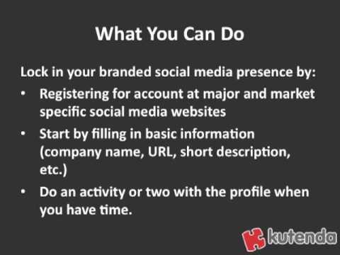 Social Media Business Profile Land Grab - Kutenda Quick Tip