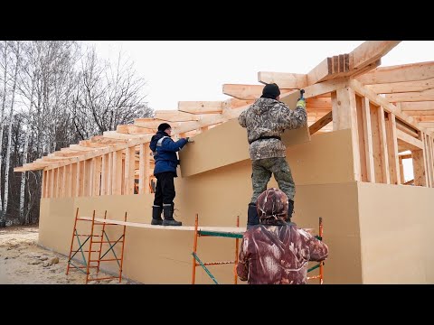 We built a good frame house. Step by step construction process