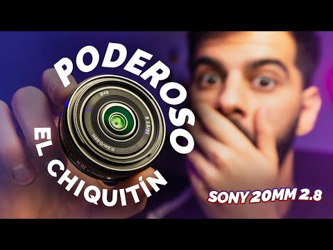 PRIMER LENTE BARATO para VIDEO en SONY? 20mm 2.8 | Objetivo IDEAL PARA STREAMERS | UNBOXING Y REVIEW