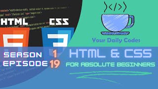 S1 E19, HTML-CSS For Absolute Beginners : CSS Transforms