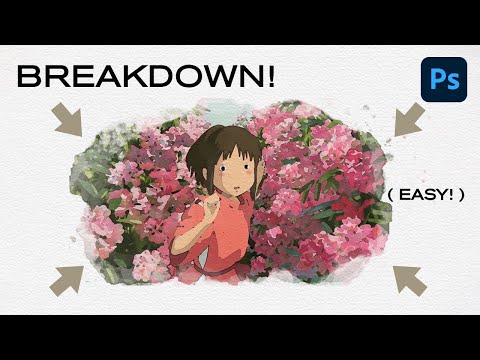 ⭐️ How to Create Cool Watercolor Painting Effects on Photoshop (Quick & Easy)