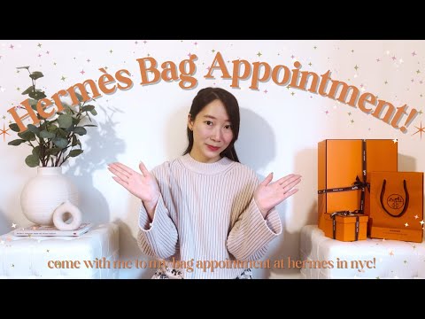 come with me to my Hermès bag appointment! 🍊