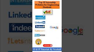 Top 10 Best Internship Websites #shorts #viral #internship