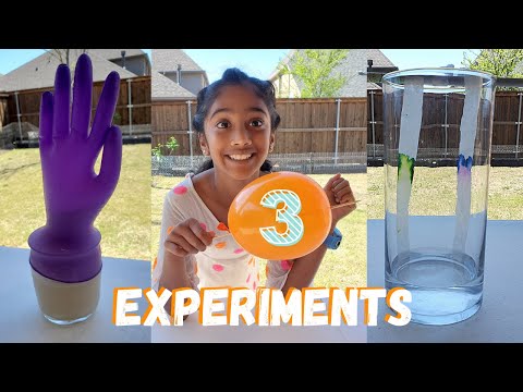 3 Simple Science Experiments For Kids to do at home