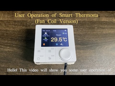 User operation of smart thermostat(fan coil version) -50
