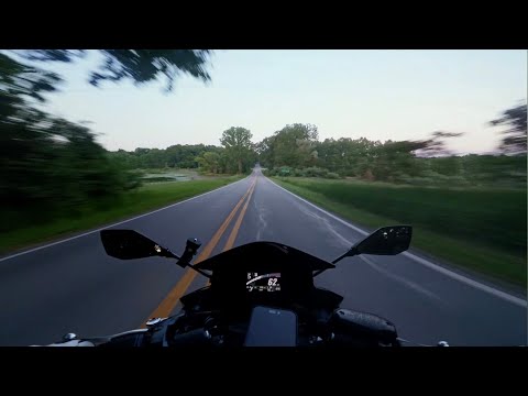 POV Motorcycle Ride Through the Woods | Exhaust Sounds Only | Ninja 650 Raw Audio