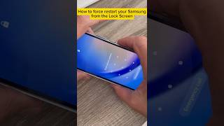 How to Force Restart your Samsung Galaxy from the Lock Screen #samsung #forcerestart #shorts