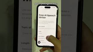 Get instant speech hooks. Generate speeches for free with SpeechGenerator. Give it a try!    Link in