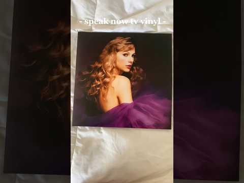 speak now taylor's version vinyl 💜💜💜 #swifties #taylorsversion #taylorswift #speaknowtv #vinyl