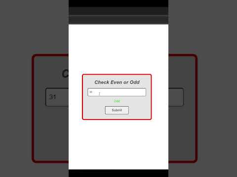 How to Check a Number is Odd or Even Using JavaScript #astechmaster