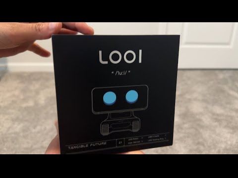 Unboxing LOOI Robot-Space Black – AI Desktop Companion with ChatGPT Voice Interaction 