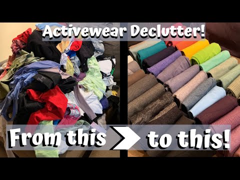 HUGE Activewear Declutter & Organization / Alphalete, Buffbunny, NVGTN, Lululemon, ACTA, Gymshark.