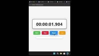 Pro Stylish Time Recorder ⏱️| #javascript #coding #webdevelopment #html #css #stopwatch #frontend