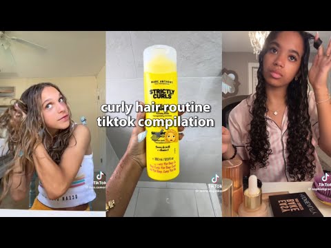 Curly Hair Routines Tiktok compilation! **SATISFYING** 🪽👩‍🦱🪮