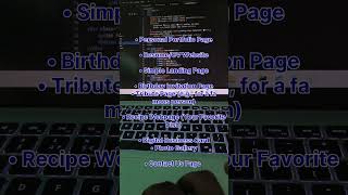 basic html project ideas for beginners