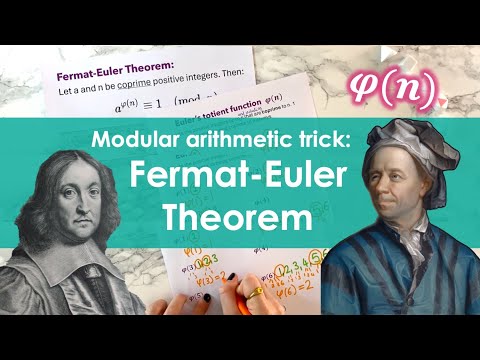 ■ Fermat-Euler Theorem & Euler's totient function | Modular Arithmetic trick!