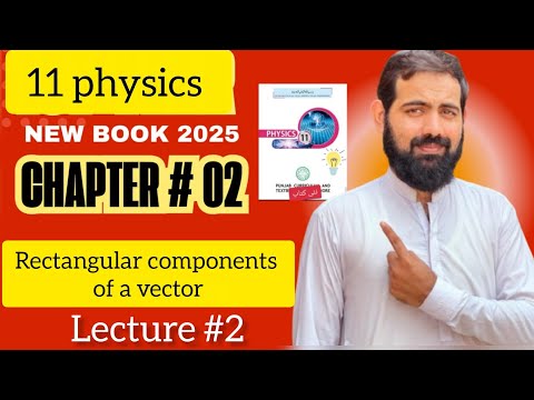 Rectangular components of a vector|Physics 11 Chapter 2|New book physics 11