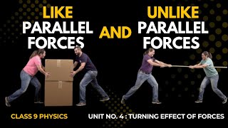 Like & Unlike Parallel Forces - Unit # 4 - Turning Effect of Forces (Lecture 01) - Class 9 Physics