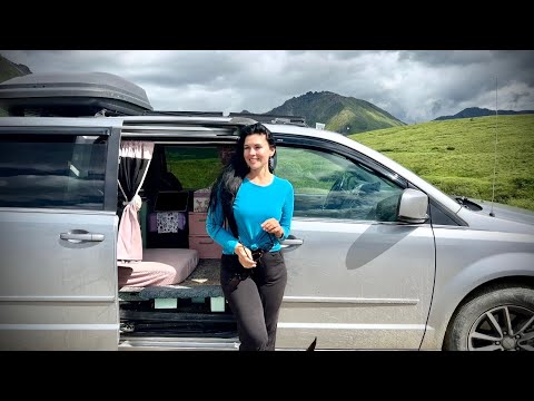 The ALASKA HIGHWAY Living in a Minivan Camper with my Dog