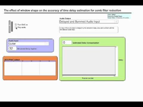 Comb filter reduction windows
