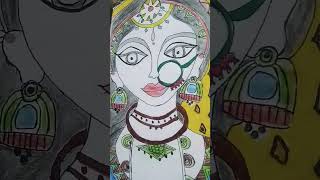 Madhuvani Art......🌷💥 #madhuvantech #rajasthani #ghumarghalosaheliyan #sketchebook #artsupplies