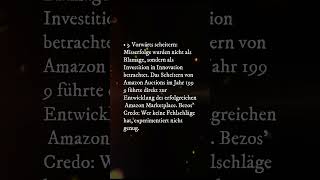 🚀 Jeff Bezos Philosophie 💡  Die Amazon Erfolgsstory 📈 Teil 1