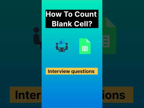 How to count blank cell in Google sheets? #spreadsheetmagic #formula #googlesheetstutorial