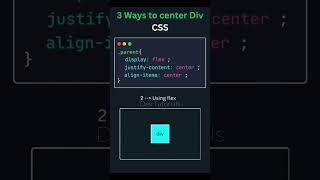 Center a div by different approaches in css. #dev #css3 #html5