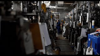 Inside the Nishiguchi Kutsushita Sock Factory in Nara, Japan
