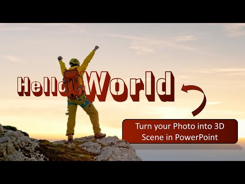 Turn your Photo into a 3D Scene in PowerPoint 2024