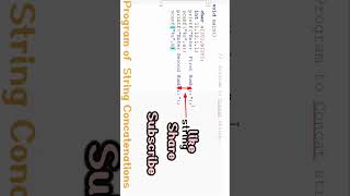 String concatenation in c language. Program of String. #coding #shorts #ytshort