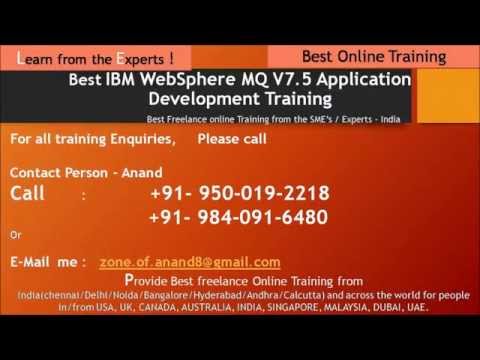 WebSphere MQ Admin freelance online training /freelancers support from India