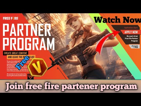 How to join free fire partener program | get free V badge | How to apply partener program ||