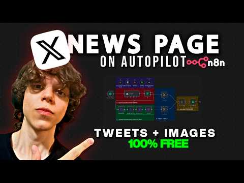 🔴 How I Built an Automatic X (Twitter) News Page With Images (FOR FREE) | n8n Tutorial