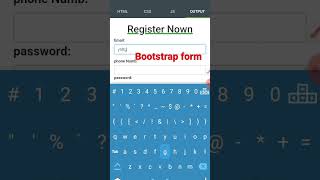 bootstrap form