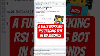 Coding an RSI Expert Advisor in ONE MINUTE - MQL5 Tutorial #algotrading #tradingbot #stockmarket