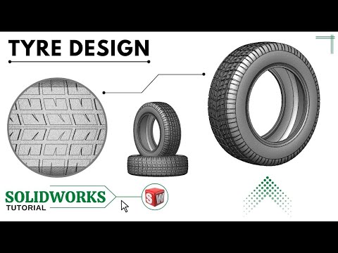 TYRE modeling in Solidworks - Sketch TYRE in Solidworks - Tutorial